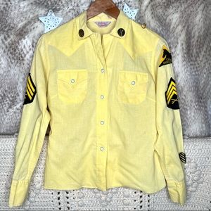 Vintage 1960s Bar C California Rangers Uniform Shirt